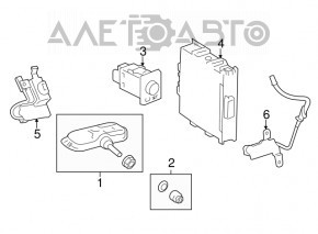 Modulul de control al presiunii anvelopelor Lexus IS 14-20