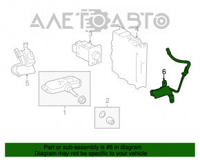 TIRE PRESSURE MONITOR SENSOR задний Lexus IS 14-20 отрезана фишка