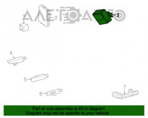 MODUL DE CONTROL AL RECEPTORULUI DE INTRARE FĂRĂ CHEIE Lexus NX200t NX300 NX300h 15-21