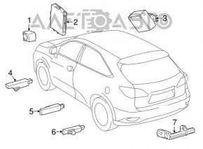 MODUL DE CONTROL AL RECEPTORULUI DE INTRARE FĂRĂ CHEIE Lexus NX200t NX300 NX300h 15-21