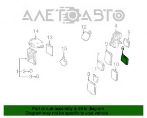 SEAT BELT CONTROLl Toyota Prius V 12-17