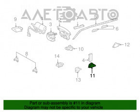 Senzație de siguranță a airbag-ului, ușă stângă, Lexus GX470 03-09