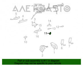 Senzație de siguranță a airbag-ului, ușă stânga Toyota Sienna 11-16