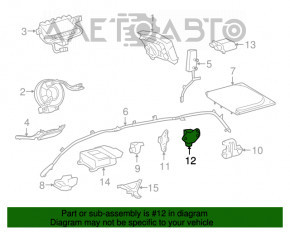 Senzor airbag spate stânga Toyota Sienna 11-16