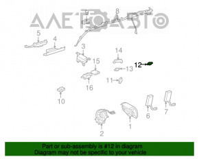 Senzor airbag spate stânga Lexus RX350 RX450h 10-15