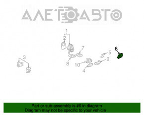 Senzor airbag dreapta spate Lexus IS 14-20