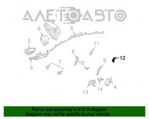 Датчик подушки безопасности задний левый Lexus RX300 RX330 RX350 RX400h 04-09