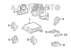 Senzor airbag usa stanga Toyota Camry v70 18-