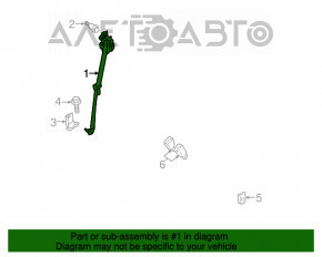 Centura de siguranță a rândului 3 stânga pentru Infiniti QX60 15-17, culoare neagră