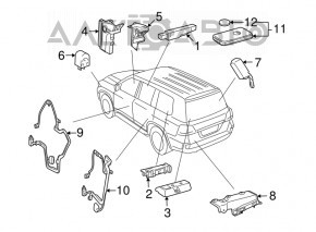 Cheie inteligentă Toyota Highlander 08-13 cu 3 butoane