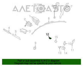 Senzor de prezență a pasagerului Lexus GS300 GS350 GS450h 06-11 SUA