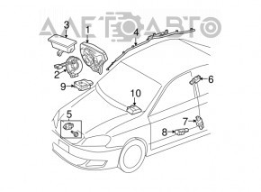 Detectarea ocupantului de calculator Lexus ES300 ES330