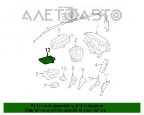 Detectarea ocupantului de calculator Lexus ES300 ES330