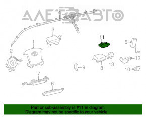 Computerul de detectare a ocupantului Lexus RX350 RX450h 10-15