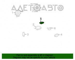 Detectarea ocupantului de calculator Toyota Prius 30 10-12