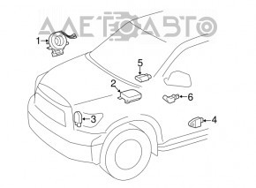 Detectarea ocupantului de calculator Toyota Prius 30 10-12