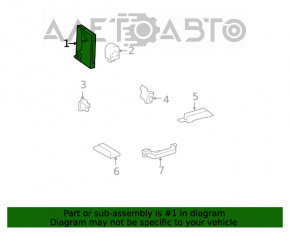 Calculatorul Smart Key fără cheie pentru Toyota Camry v40