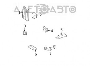 Calculatorul Smart Key fără cheie pentru Toyota Camry v40