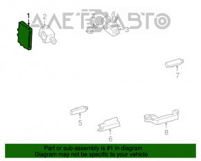 COMPUTER ASSY, SMART KEY Toyota Prius V 12-17