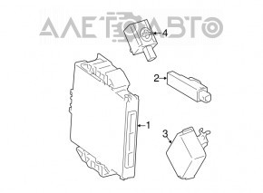 COMPUTER ASSY, SMART KEY Lexus IS 14-20