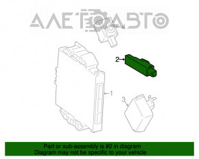 Antena de intrare fără cheie Toyota Highlander 14-19 pentru bara din spate