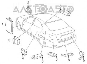 Антенна smart key Toyota Prius 30 10-13