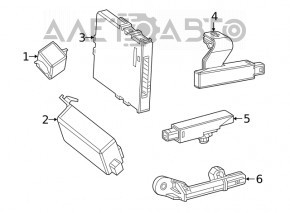 Антенна Keyless Toyota Highlander 14-