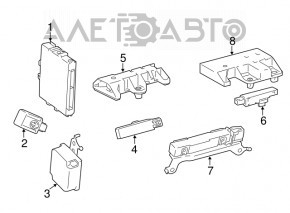 Antena Keyless pentru interiorul Toyota Highlander 20-