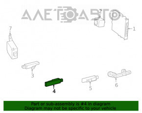 Antenna Keyless Lexus ES300h ES350 13-18 салон