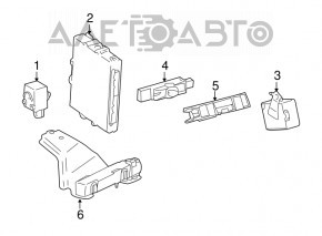 Antenna Keyless Toyota Prius 16- салонная