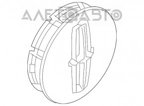 Capacul central al jantei Lincoln MKZ 13-20 cromat, zgârieturi