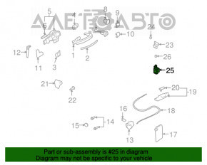 Balama usi jos fata stanga Audi Q7 4L 10-15 nou original OEM