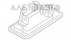 Iluminarea ușii portbagajului stânga Audi Q7 4L 10-15 nou OEM original