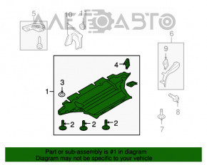 Protecția motorului Audi A4 B8 08-16