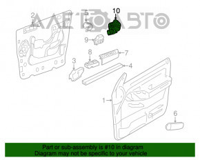 Controlul oglinzilor pentru Ford Flex 09-12 pre-restilizare