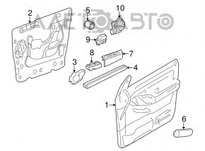 Controlul oglinzilor pentru Ford Flex 09-12 pre-restilizare