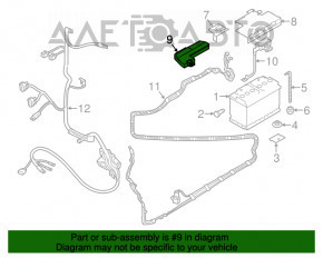 Пиропатрон клеммы Audi Q5 8R 09-17 новый неоригинал TQPARTS