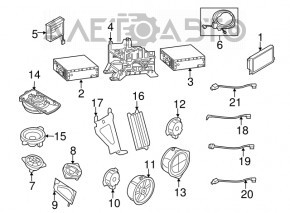 Динамик задний левый Audi A4 B8 08-16 BANG & OLUFSEN