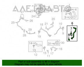 Furtunul de răcire inferior Audi A4 B8 08-16 2.0T