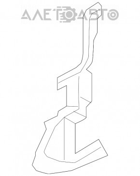 Deflectorul radiatorului stânga Audi A4 B8 08-12 2.0T