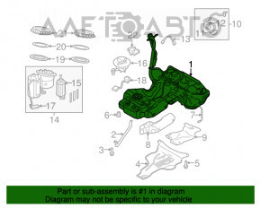 Rezervor de combustibil Audi A4 B8 08-12 pre-restilizare 2.0T