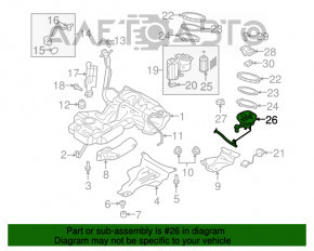 Pompa de combustibil dreapta pentru Audi A4 B8 13-16 restilizat 2.0T