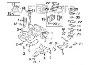 Pompa de combustibil dreapta pentru Audi A4 B8 13-16 restilizat 2.0T