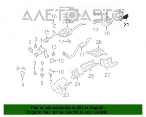 Насадка глушителя Audi A4 B8 08-16 хром