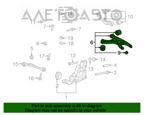 Maneta spate stânga inferioară Audi A4 B8 08-16