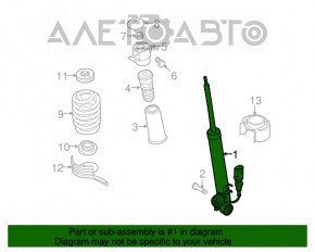 Amortizor spate stânga Audi A4 B8 08-12, MEYLE