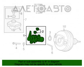 Cilindrul principal de frână cu rezervor Audi A4 B8 08-12 pre-restilizare