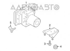 ABS ABS Audi A4 B8 10-12 FWD