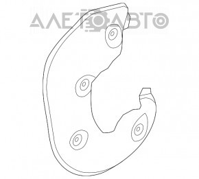 Capacul discului de frână față stânga Audi A6 C7 12-18 320mm