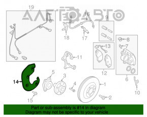 Capacul discului de frână față stânga Audi A6 C7 12-18 320mm